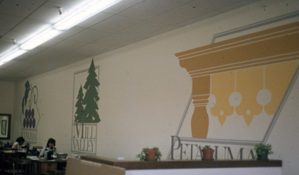 Novato Realty office with images of Petaluma, Sonoma, and Mill Valley.